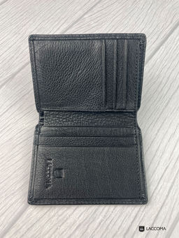 LACCOMA портмоне 168-47-черный натуральная кожа полиэстер