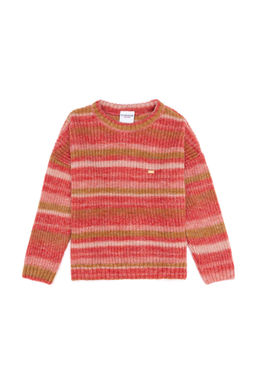 U. S. Polo Assn Свитер с круглым вырезом для девочек с цветком граната