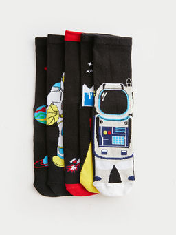 Desenli Erkek ?ocuk Soket ?orap 5li - Waikiki фото 2