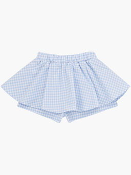 Юбка-шорты в клетку UD 7046 голубая клетка - Mini maxi фото 3