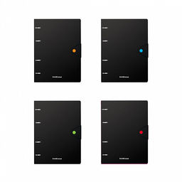 Цена за 24 шт. Тетрадь общая с пластиковой обложкой на кольцах ErichKrause Accent, ассорти, А5, 80 листов, клетка, на кнопке  фото 2