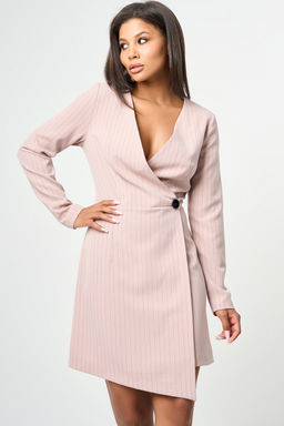 Офисное платье в полоску - Fly фото 14