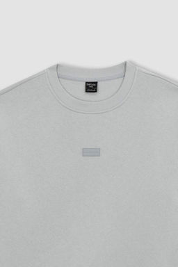 Толстовка свободного кроя с круглым вырезом - Defacto фото 8