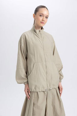 Туника обычного кроя с полуводолазкой и длинными рукавами - Defacto фото 3