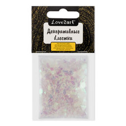 Love2art Декоративные блестки хлопья GLI-02 0.2*6 мм 5 уп. х 5 г 4.5 мл