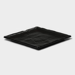 Блюдо для подачи Magistro Pietra lunare, 21×21 см, фарфор,чёрное