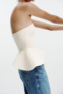 INTERLOCK BANDEAU TOP - Zara фото 5