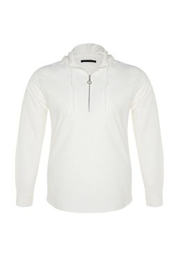 Buyuk Beden Ekru Regular Fit Rahat Kapusonlu Gomlek TMNSS23GO00092 - Trendyolmilla фото 6