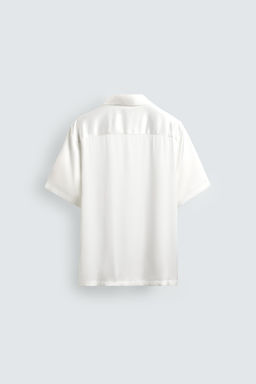 REGULAR FIT SATIN SHIRT - Zara фото 8