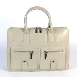 Женская кожаная сумка 3172 Офф Вайт - Cidirro фото 2