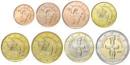 Годовой набор монет евро 2020 года Кипр