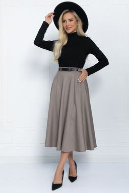 Юбка Уверенная грация (светло-коричневая) Ю11477 - Lt collection фото 7