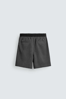 CONTRAST WAIST BERMUDA SHORTS - Zara фото 7