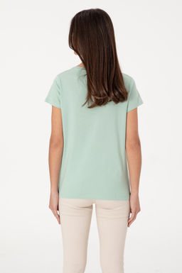 Kad_n Su Ye_ili Bisiklet Yaka Ti__rt Sepette S_rpriz _ndirim - U.s. polo assn фото 5