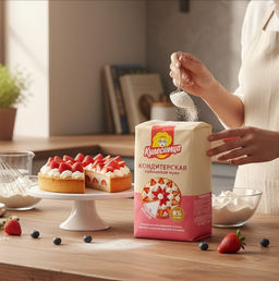 ЯС Мука Пшеничная Кондитерская 2 кг - Ясно солнышко фото 2