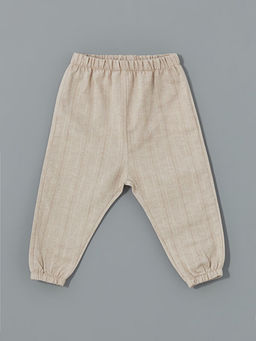Beli Lastikli ?izgili Erkek Bebek Pantolon