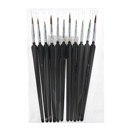 Набор кистей для рисования, нейлон, 11 штук: № 00000.000.00.0.1.2.3.4.5.6,7, Calligrata, круглые, деревянная ручка, международный размер