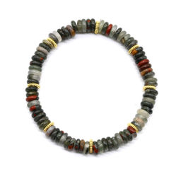 Браслет из конгломерата диски 6*2мм, 16см