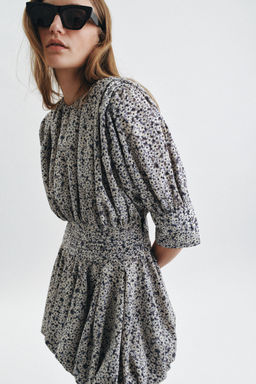 VESTIDO CORTO ESTAMPADO ZW COLLECTION / Multicolor