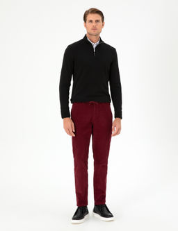 Bordo Carrot Fit Kanvas Pantolon - Pierre cardin фото 3