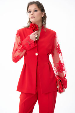 Пиджак Хейзел (красный) - Эльза фото 2