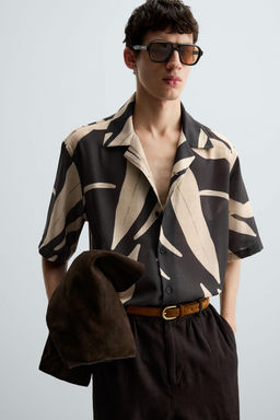 LEAF PRINT SHIRT - Zara фото 5