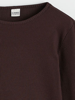 Bisiklet Yaka K?z ?ocuk Ti??rt