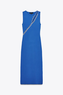 JEWEL CUT OUT KNIT DRESS - Zara фото 5