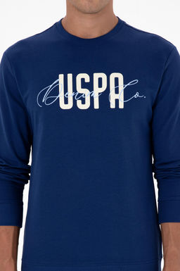 Erkek _ndigo Sweatshirt Sepette S_rpriz _ndirim