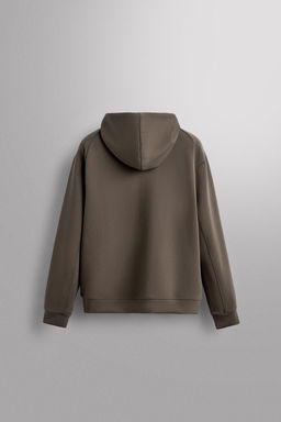 SUDADERA T?CNICA CREMALLERA CAPUCHA / Arena - Zara фото 8