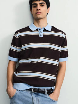 Джемпер поло в полоску / Zarina