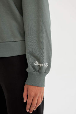 DeFactoFit Толстовка с круглым вырезом NBA Chicago Bulls  фото 6