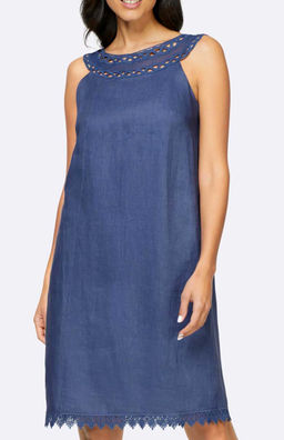 Платье, синее - Linea tesini фото 4