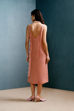 VESTIDO LENCERO ENCAJE WILLY CHAVARRIA X ZARA / Rosado фото 3