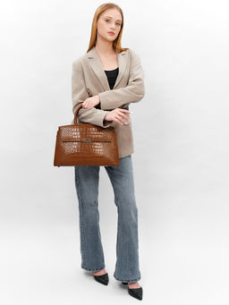 LACCOMA сумка НИ8099-рыжий натуральная кожа хлопок