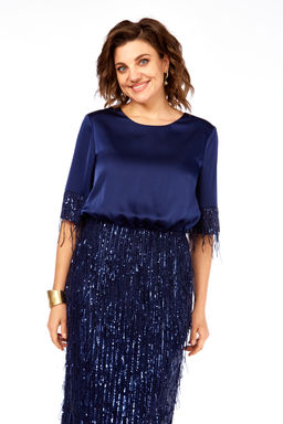 Платье Olga Style С982 синий