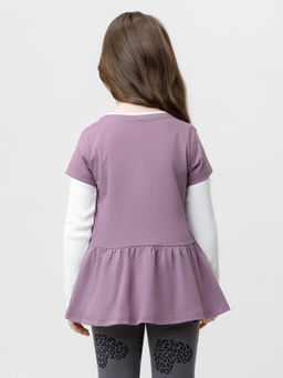 КР 302881/лиловый 3220 к649 блузка (туника) для дев - Crockid фото 4