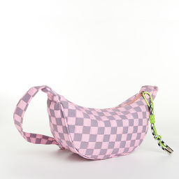 Сумка женская через плечо, розовая, 30×14×10 см