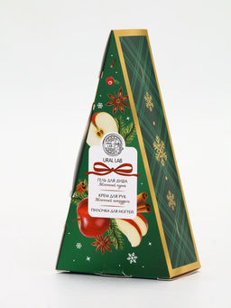 URAL LAB Арома Саунд Набор гель для душа, крем для рук и пилка для ногтей, яблоко