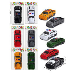 Инерц. "Fenming" 13*5,5*4,5см "Пикап. Полиция" (399-468) 3 оси; 6 цв. в ассорт., в пакете