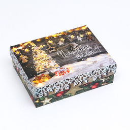 Цена за 5 шт. Подарочная коробка сборная Исполнения желаний, 16,5 х 12,5 х 5,2 см - UPAK LAND фото 8