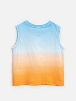 ACOOLA / Мaйка детская для мальчиков Hogan голубой принт  фото 2