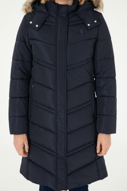 Женское темно-синее пальто Неожиданная скидка в корзине - U.s. polo assn фото 6