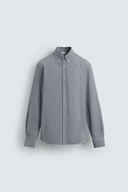WASHED TEXTURED OXFORD SHIRT - Zara фото 7