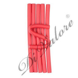 Di Valore 301-202 Бигуди "Бумеранг" КРАСНЫЕ 6шт Д1,2см длина 21см