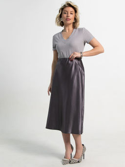 Юбка Коссаль (пыльно-графитовая) Ю15316-46М