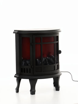 Камин электрический светодиодный, чёрный 46х23,5х56 см, (3хС, usb)