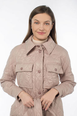 Пальто женское демисезонное (пояс) - El podio фото 7