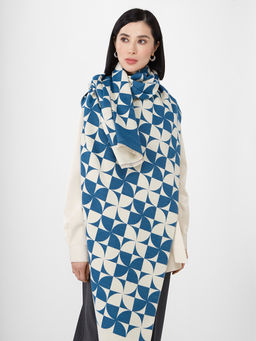 в составе ШЕРСТЬ и КАШЕМИР Большой, мягкий, теплый однотонный двусторонний палантин. - Tantino фото 3