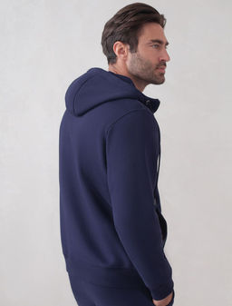 Худи на молнии из премиального футера трехнитки с начесом